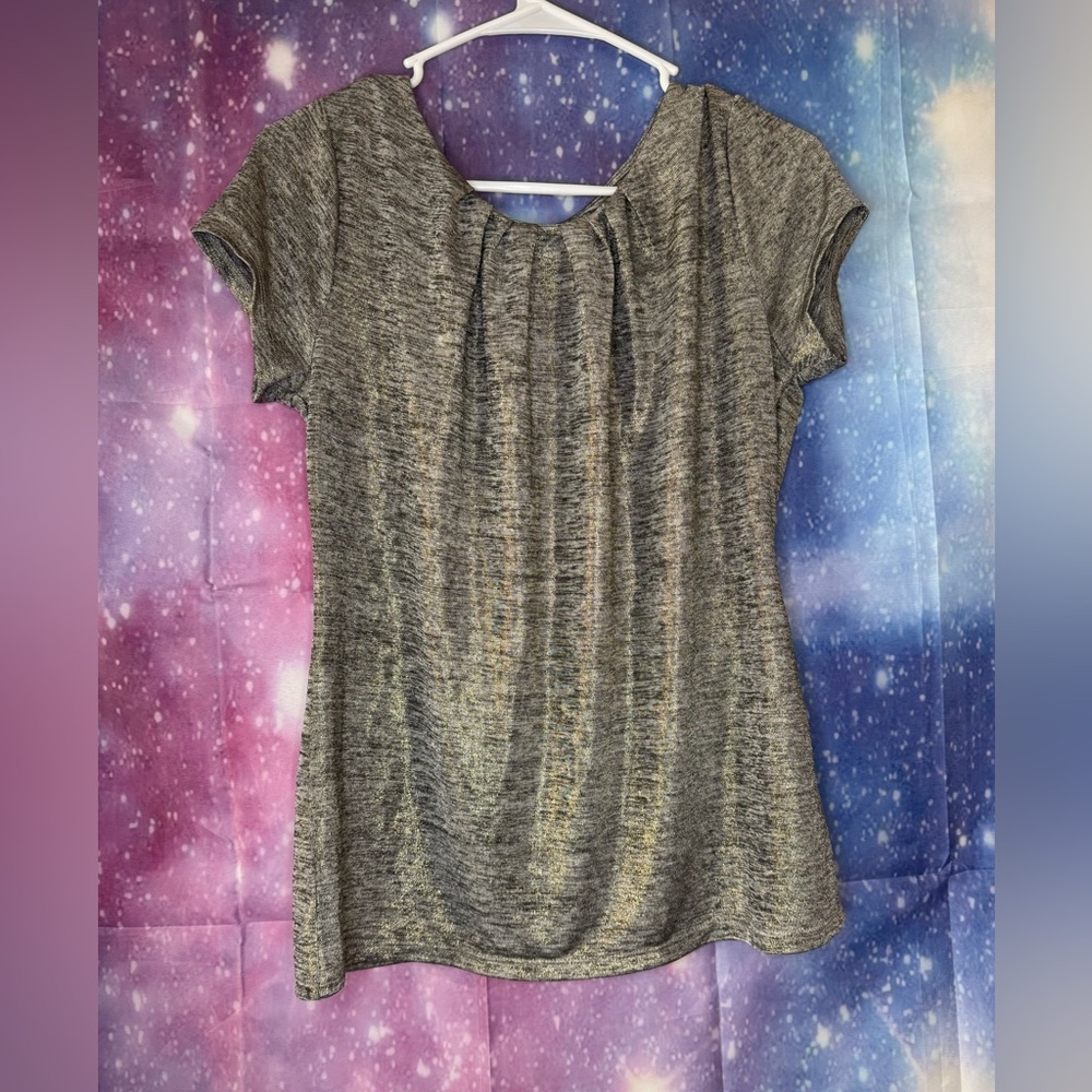 Worthington metallic petite blouse 🛍